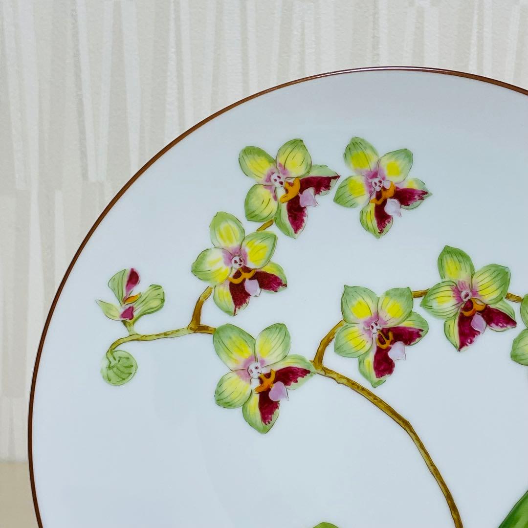 HERMES エルメス オルキデ プレート 皿 蘭 NO.9