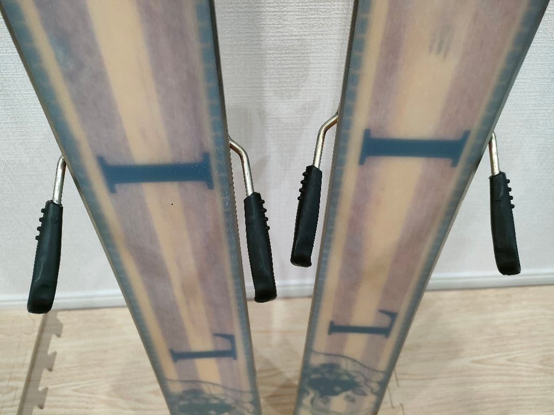 Line 花柄スキー板 ビンディング付き