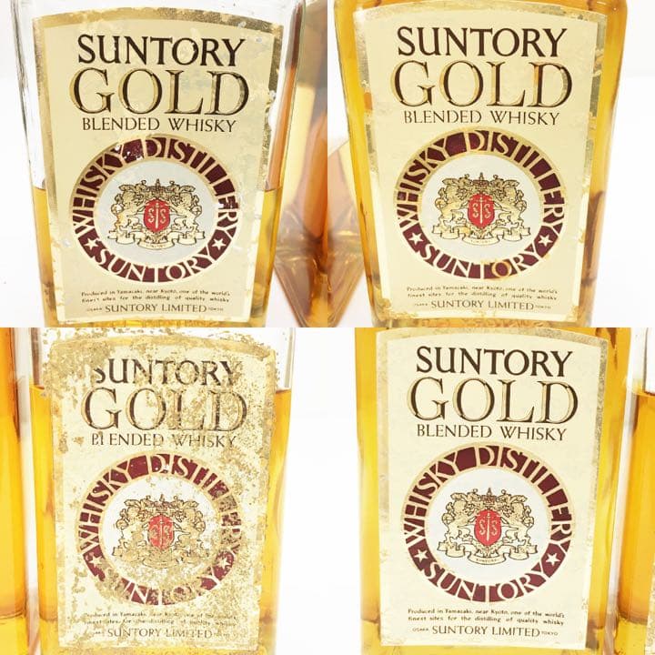 未開栓/サントリー/ウイスキー/ゴールド/4本/720ml/42％/a80