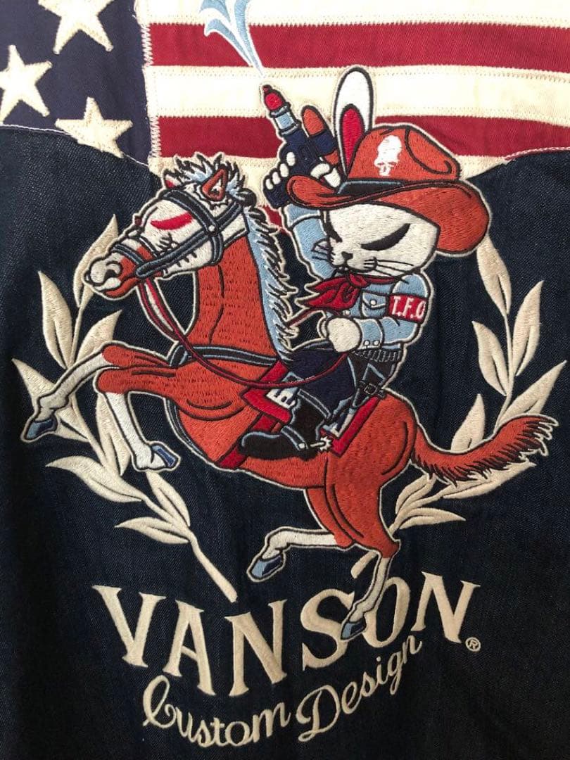 ☆専用です☆VANSON デニムシャツ XL 星条旗デザイン TFOA クローズ
