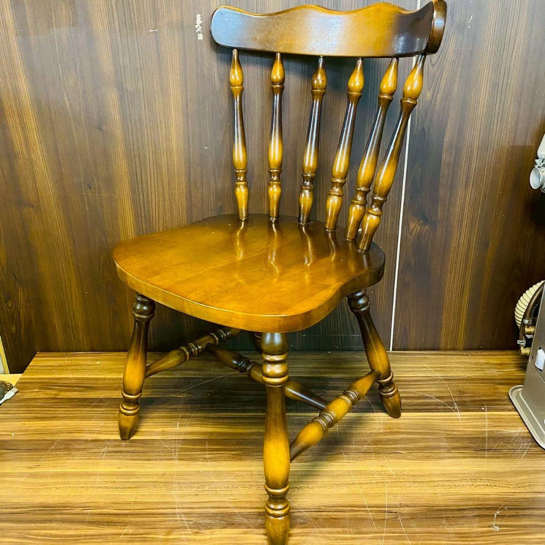 B*.様 Q1041 2脚セット　キツツキ　飛騨産業　椅子　家具　チェア　レトロ