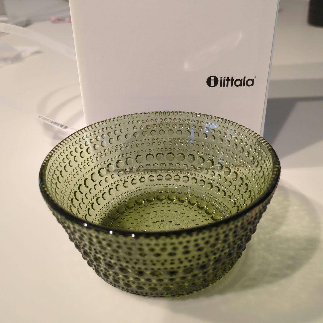  オリーブグリーン ドット模様 ボウル 4個セット