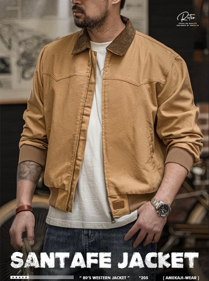 SANTAFE JACKET ベージュ 　サンタフェジャケット　カーハート風