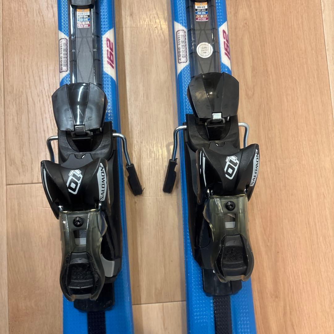 サロモン　スキー板　POWERLINE KART FR 162 ストック付き