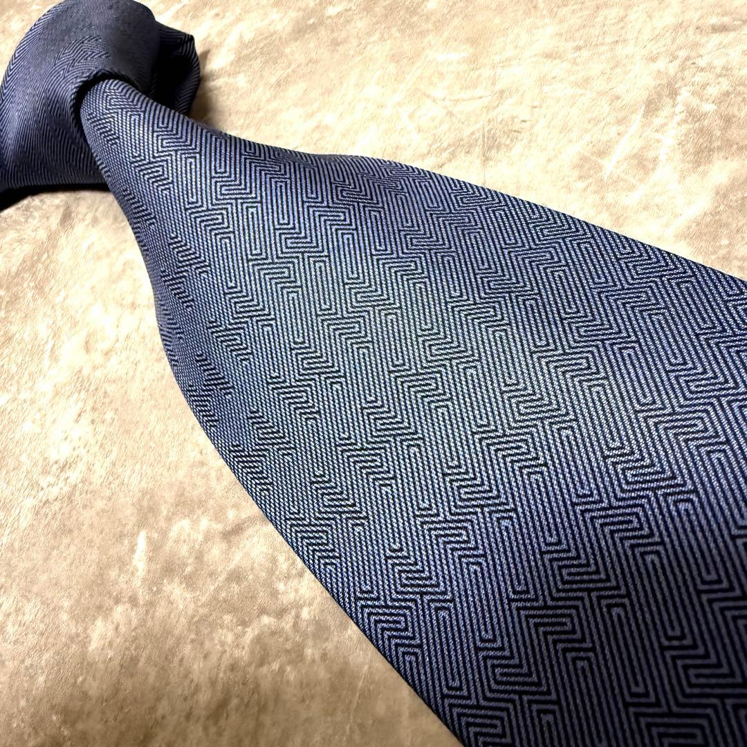 【✨美品✨】HERMES エルメス ネクタイ フォソネ ネイビー ハイブランド