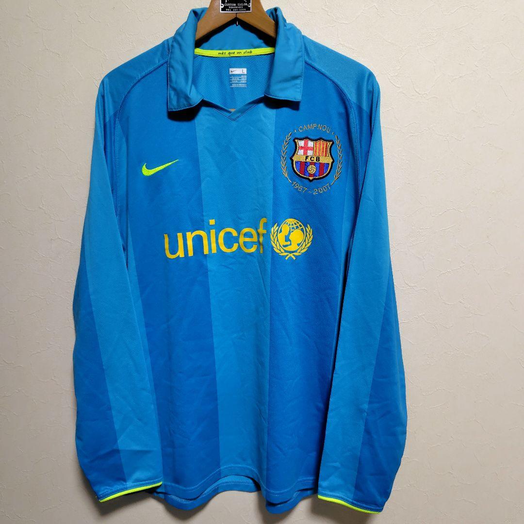 NIKE ナイキ2007-2008FCバルセロナ カンプノウ50周年ユニフォーム