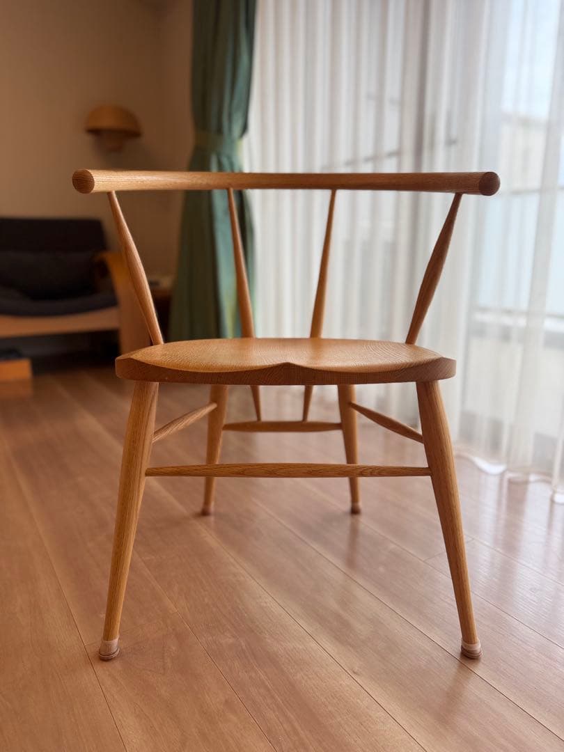 高山ウッドワークスカフェチェア 木製ダイニングチェア④