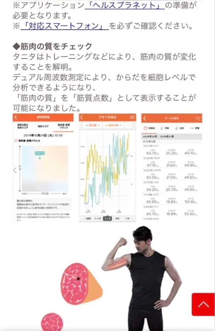 タニタ　体組成計（ホワイト） RD-931L-WH