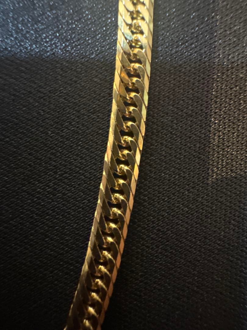 K18 喜平ネックレス 6面ダブル（W） 60cm 約24.6g 幅約4mm