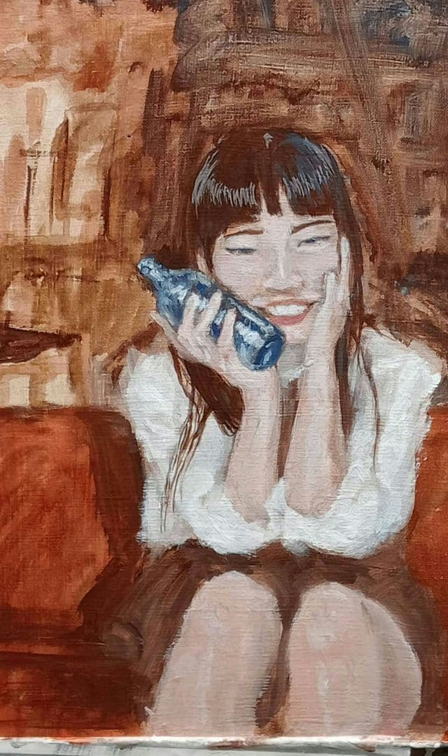 女性の肖像画 油絵