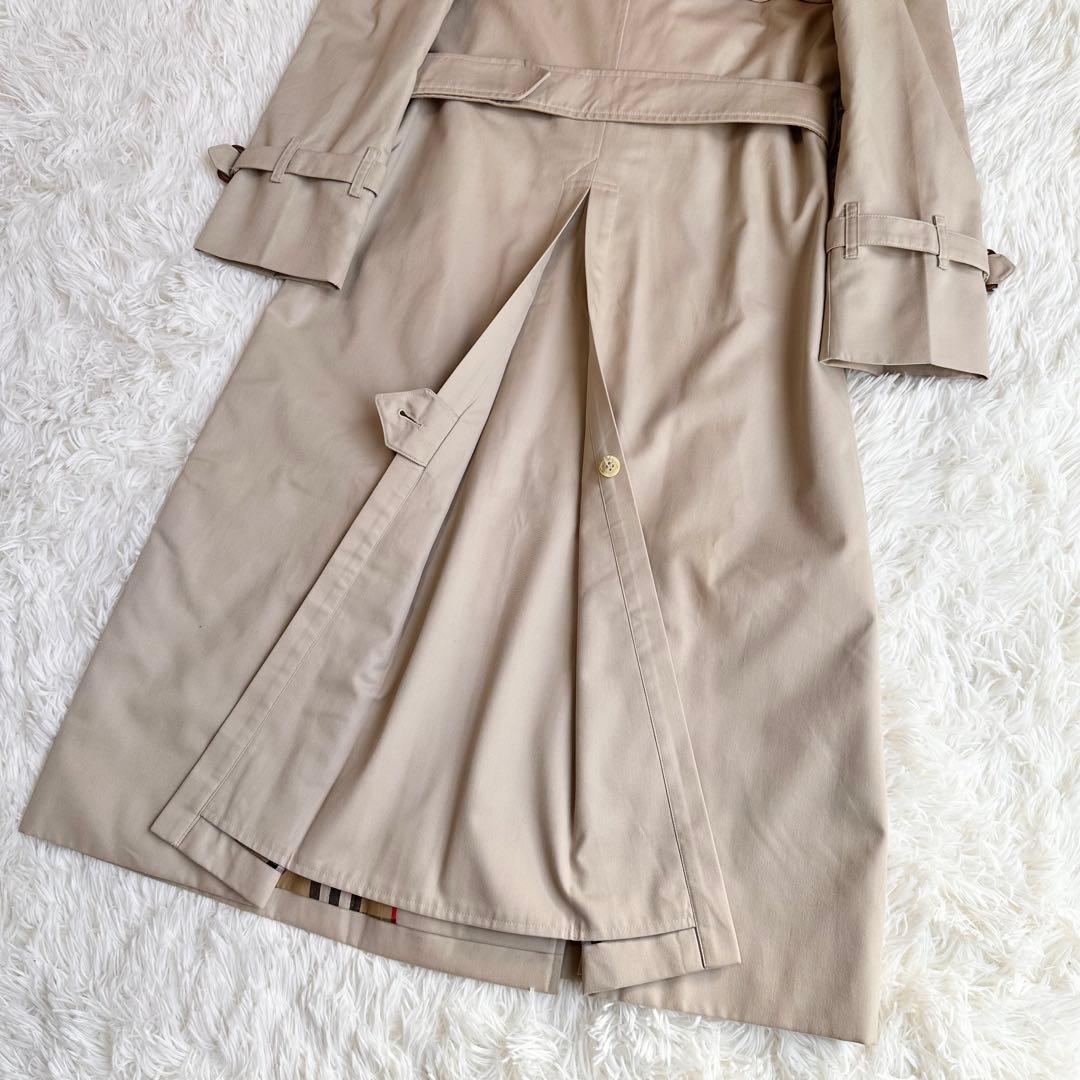 極美品 バーバリーズ トレンチコート ハニーベージュ ノバチェック ヴィンテージ