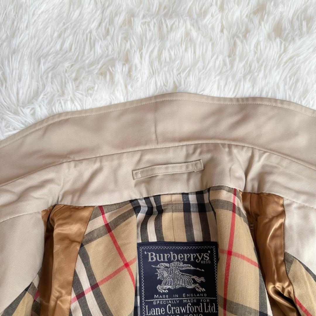 極美品 バーバリーズ トレンチコート ハニーベージュ ノバチェック ヴィンテージ