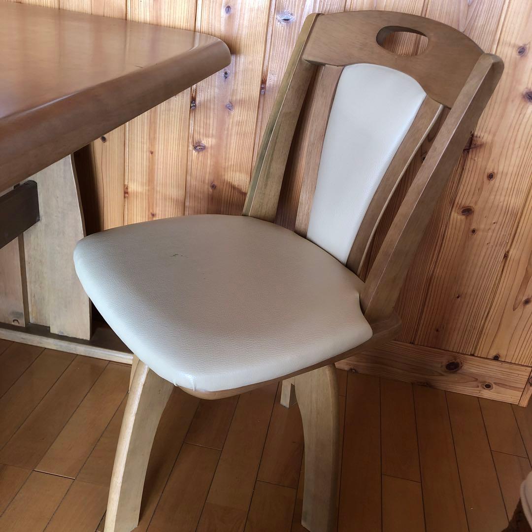 ♪お値段交渉あり♪ダイニングてーブル✖️回転椅子三脚