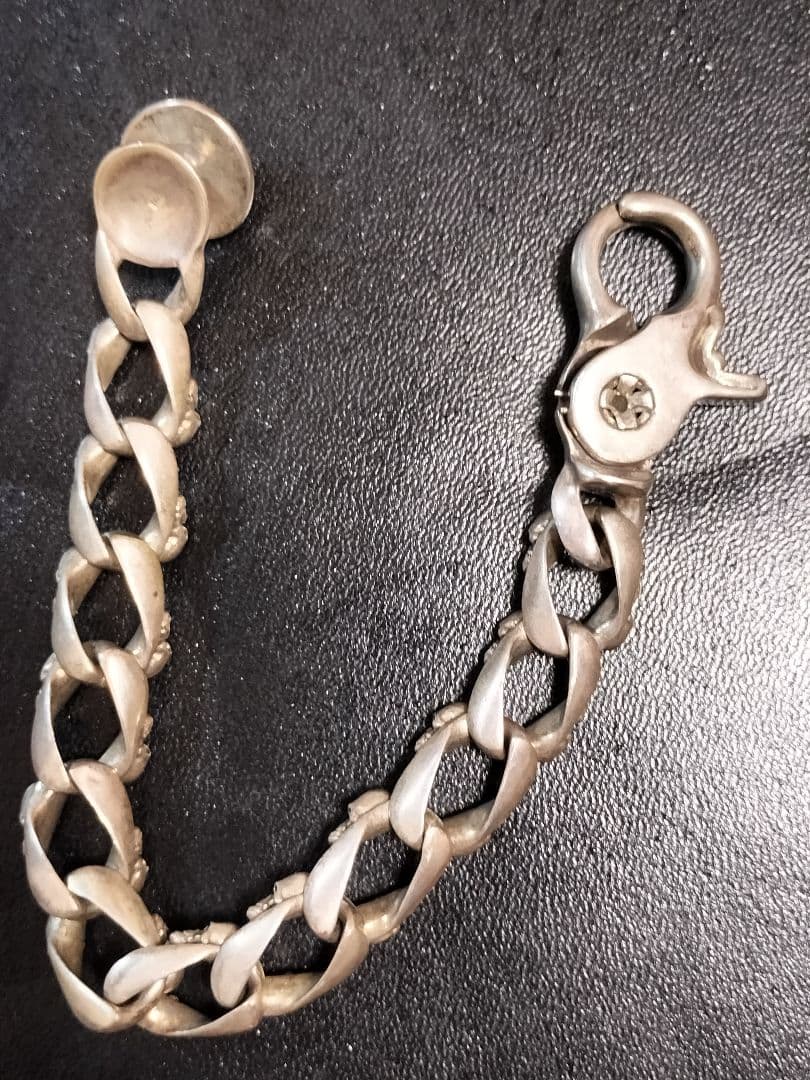 SILVER925 スカルブレスレット クリップタイプシルバー925　骸骨