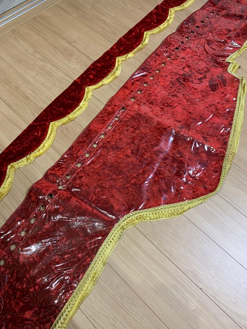 土日限定値下げ♪金華山 チンチラ ダッシュボードマット フロントカーテンセット