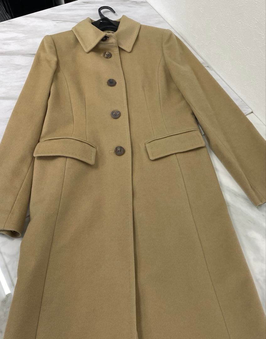 #FOXEY ブティック　カシミヤロングコート　ベージュ　サイズ40