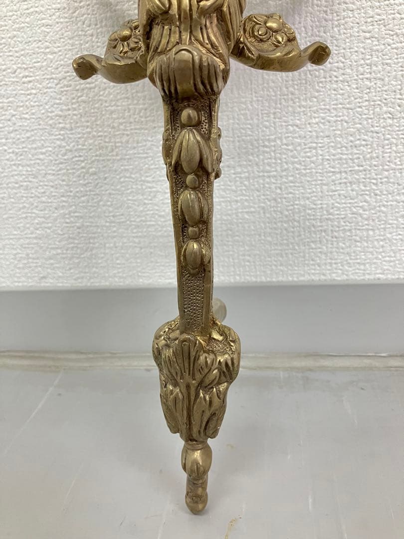 アンティーク天使の 高級ドアハンドル　レトロな取手　エンジェル　鋳物　ドアノブ