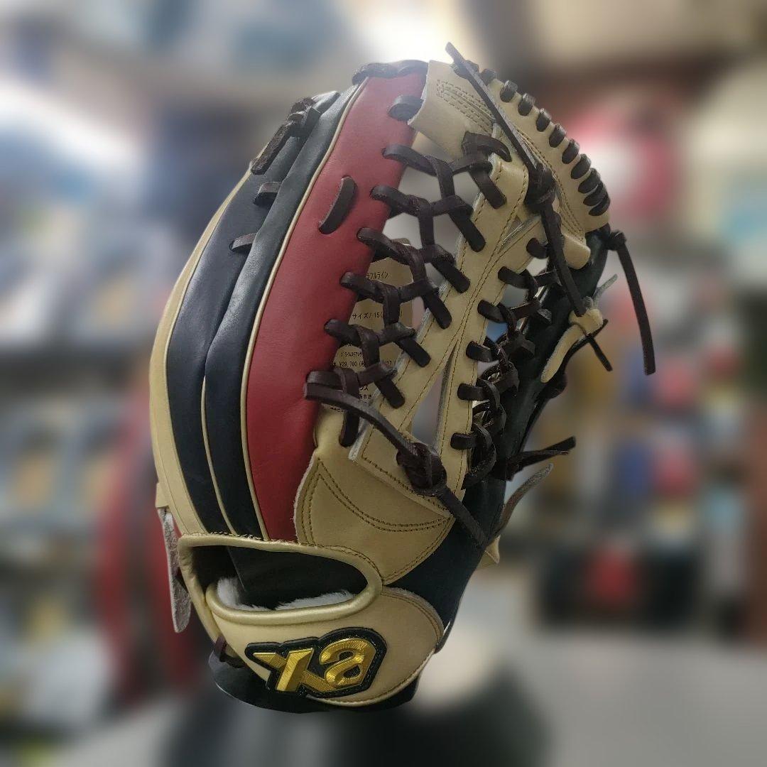 軟式トラスト［カラフルライン］（サイズ32.0cm）外野手用【PG1型】右投用