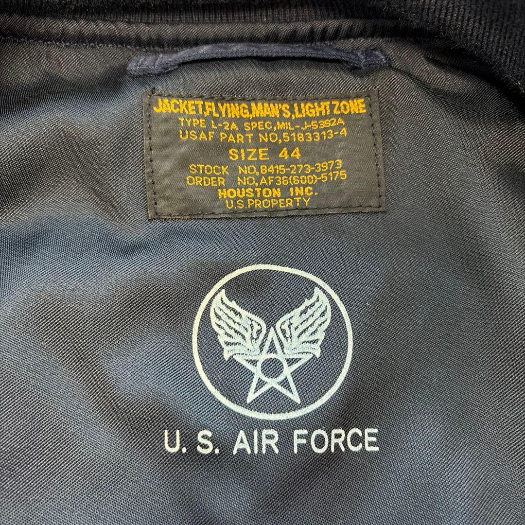 ⭐️ ヒューストン L-2A フライトジャケット 紺 ミリタリー ボンバー 日本製