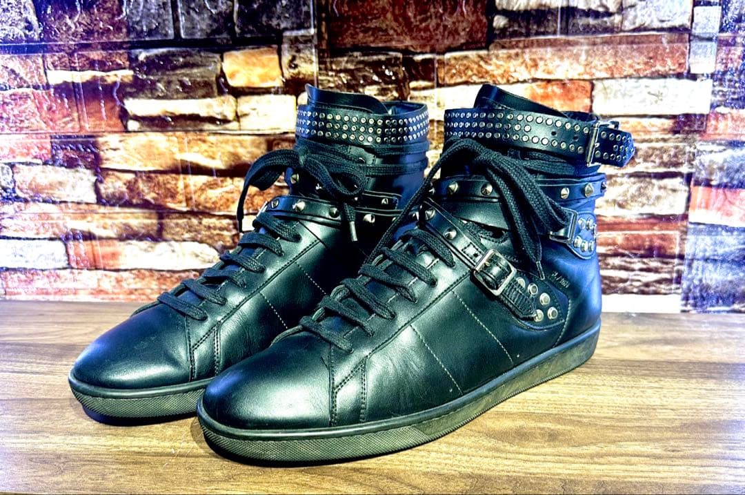 Saint Laurent 三連スタッズベルト スニーカー エディ期