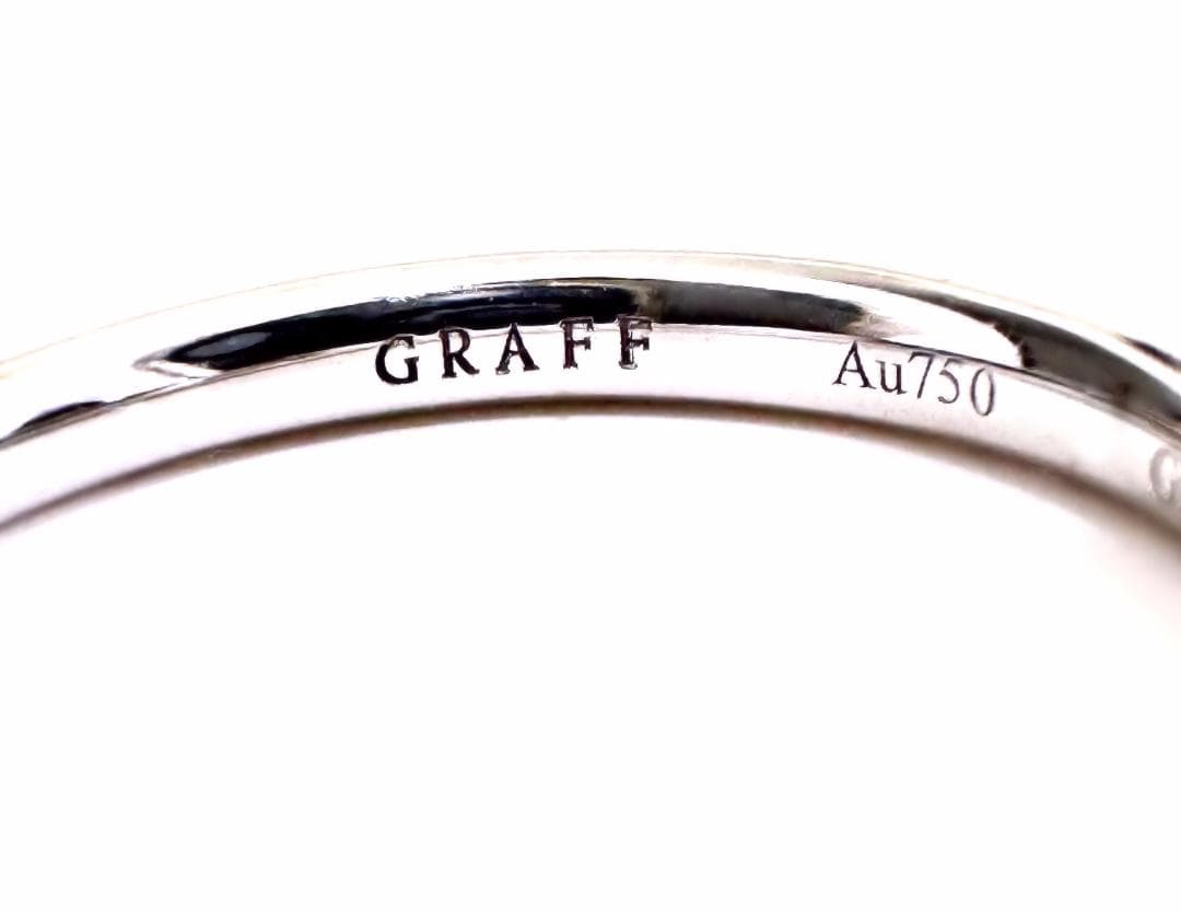 ギャラ 完備　極美品　グラフ　ラウンド ダイヤ ウェディング バンド