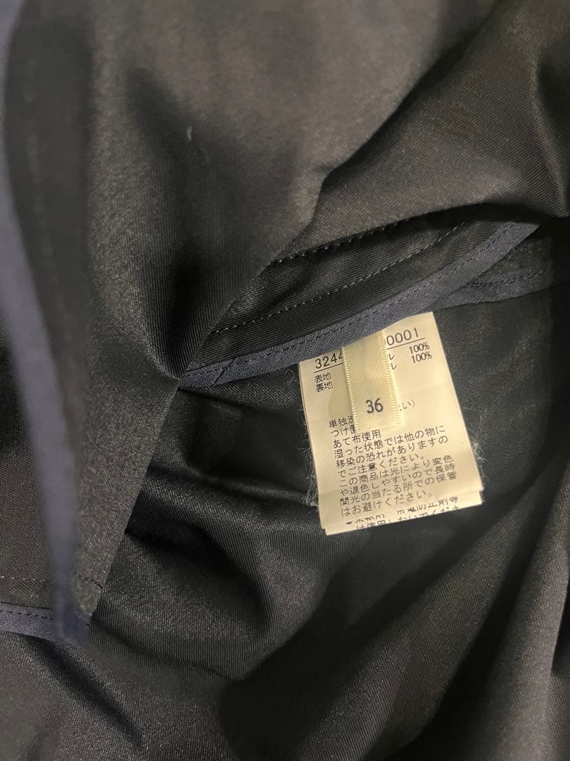 美品　qualite カリテ　エアーツイルコート　ネイビー