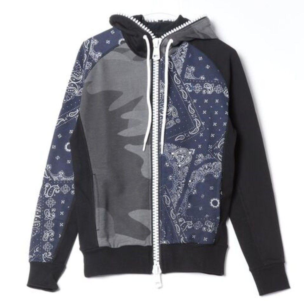 ア*ん様 新品 1PIU1UGUALE3 RELAX カモ×ペイズリー スウェッ