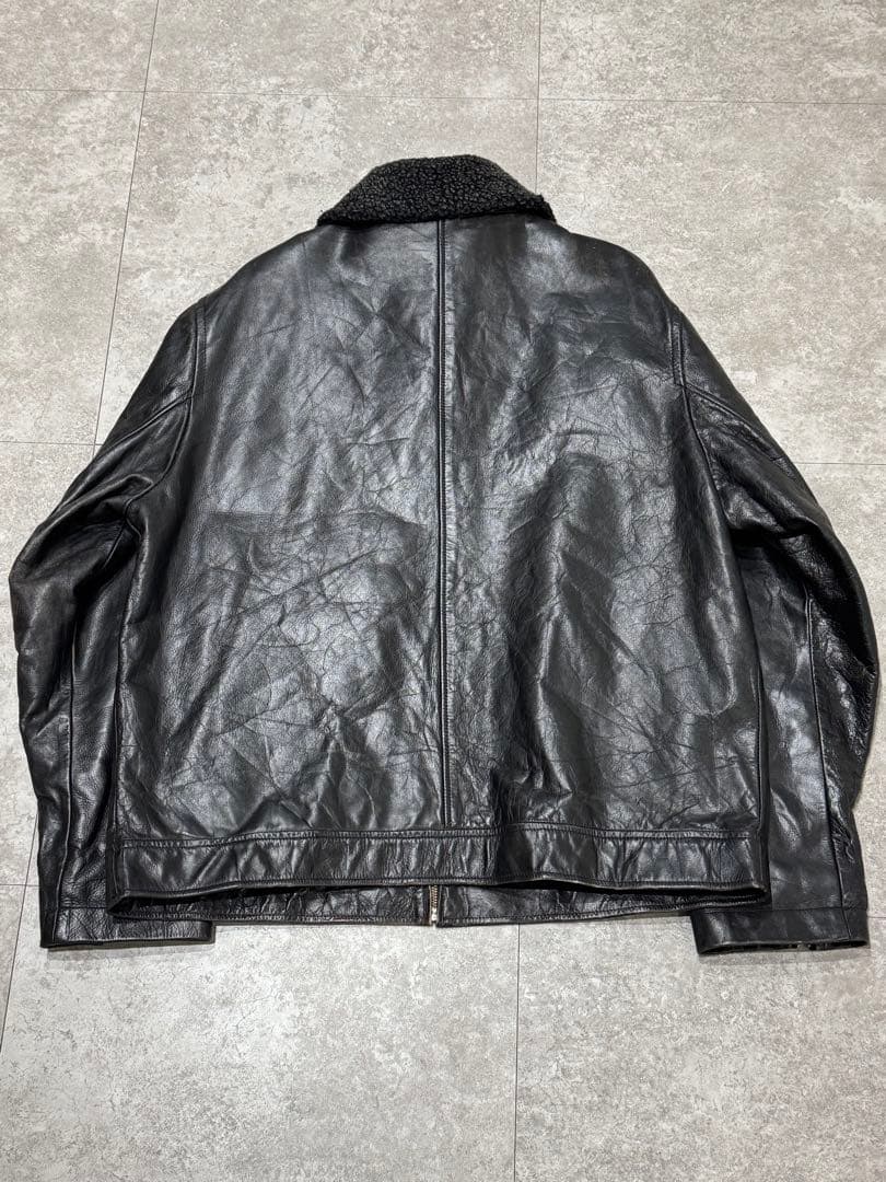 90s old gap フライト 襟ボア レザー ジャケット