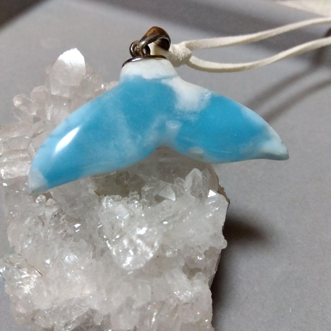 天然石ラリマーテールペンダント♡