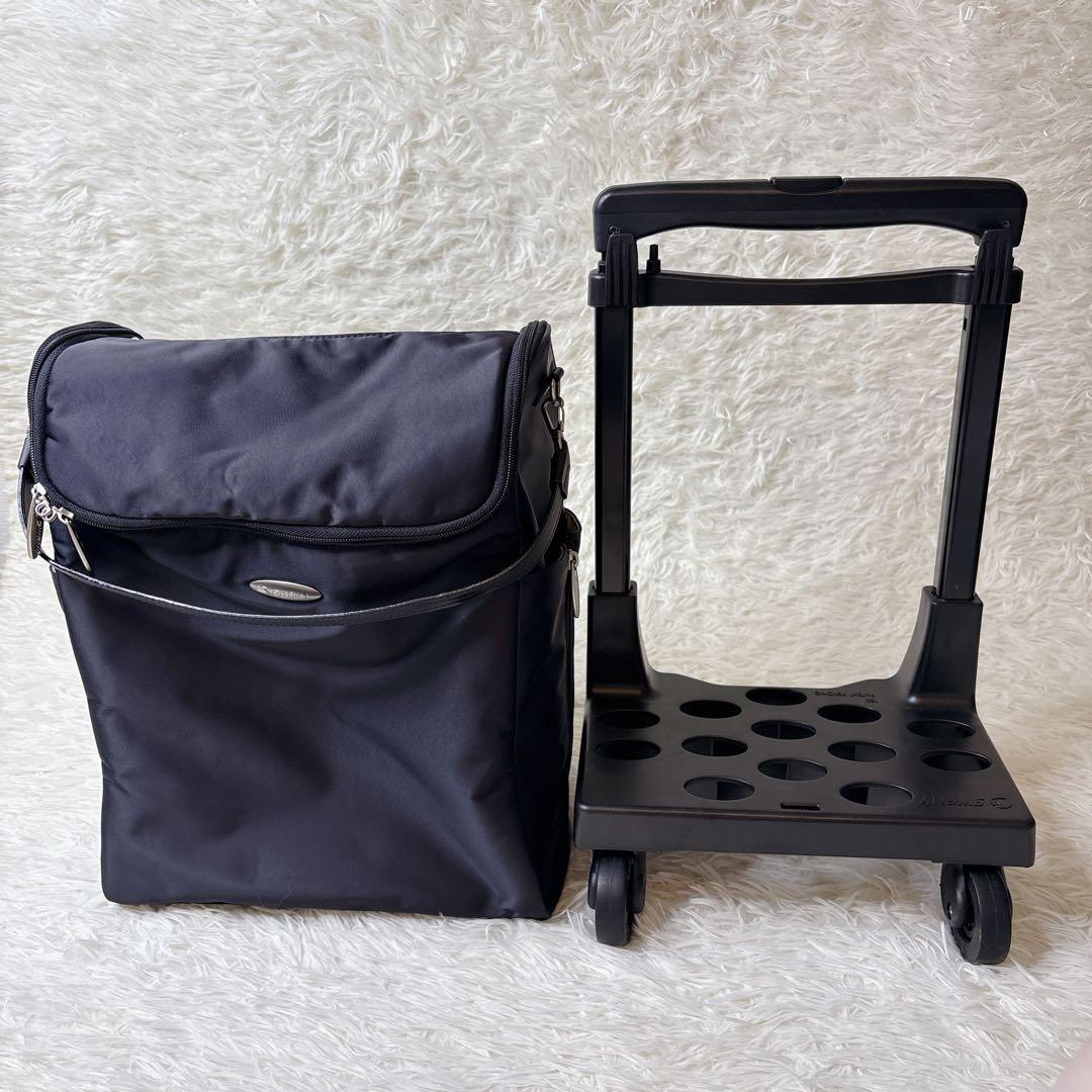 希少✨SWANY スワニー 4輪 キャリーバッグ バッグ取外し可 ストッパー付き