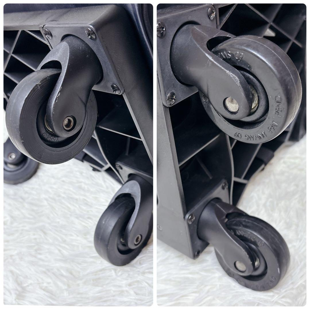 希少✨SWANY スワニー 4輪 キャリーバッグ バッグ取外し可 ストッパー付き