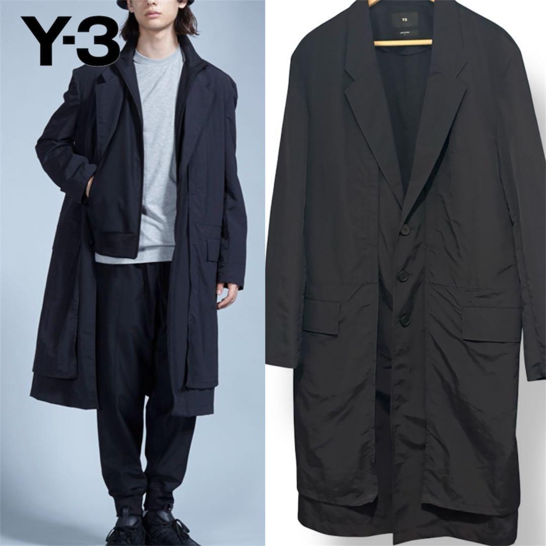 【定価13万円・極美品】Yohji Y-3 Nylon Overcoat 黒 S