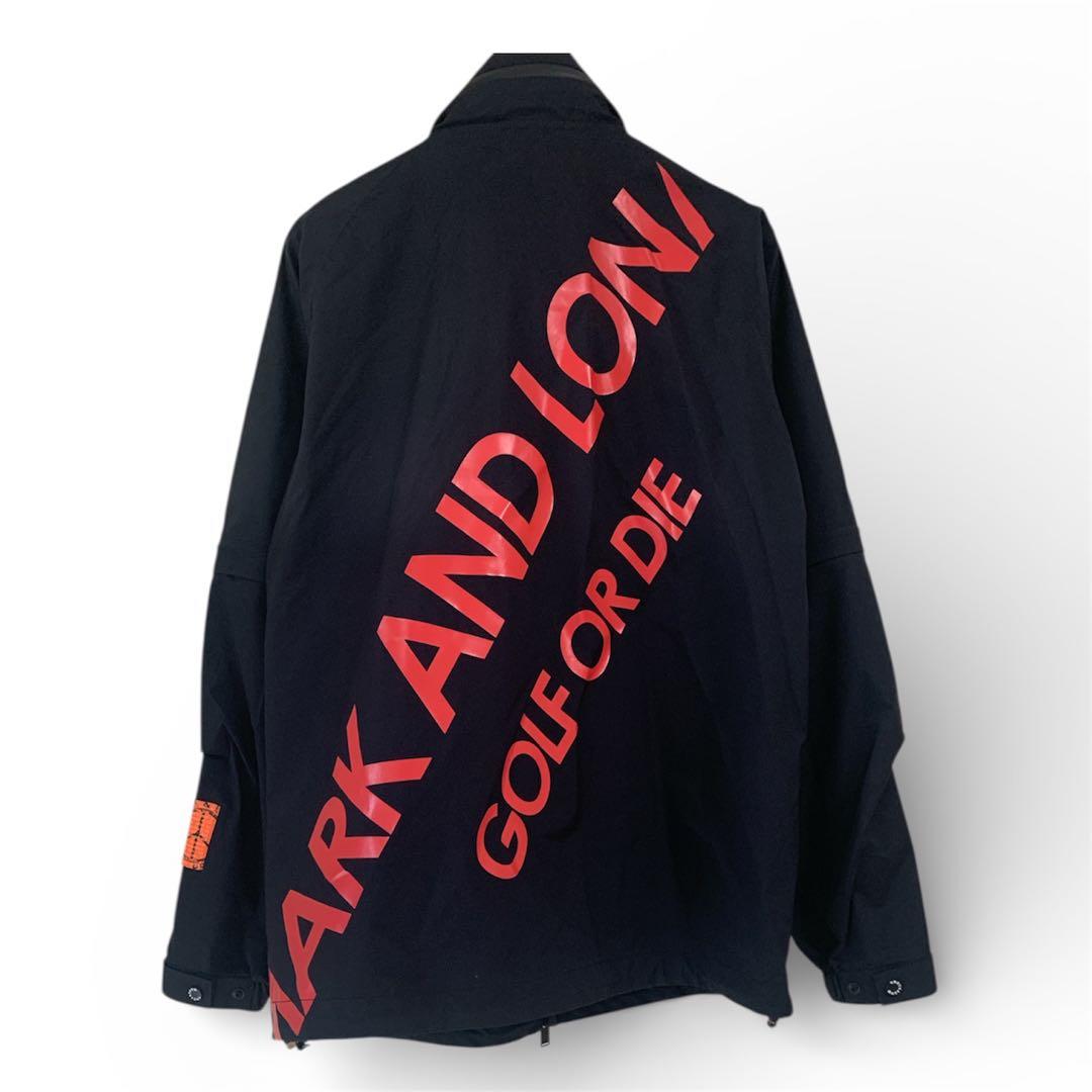 マークアンドロナ　komatsu レインウェア ブラック/レッド