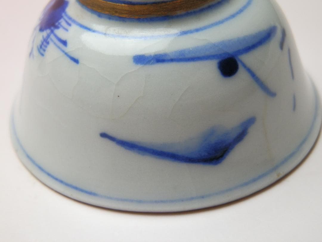 九谷 金彩盃 風景紋 七福神紋 ２種５客セット E71224