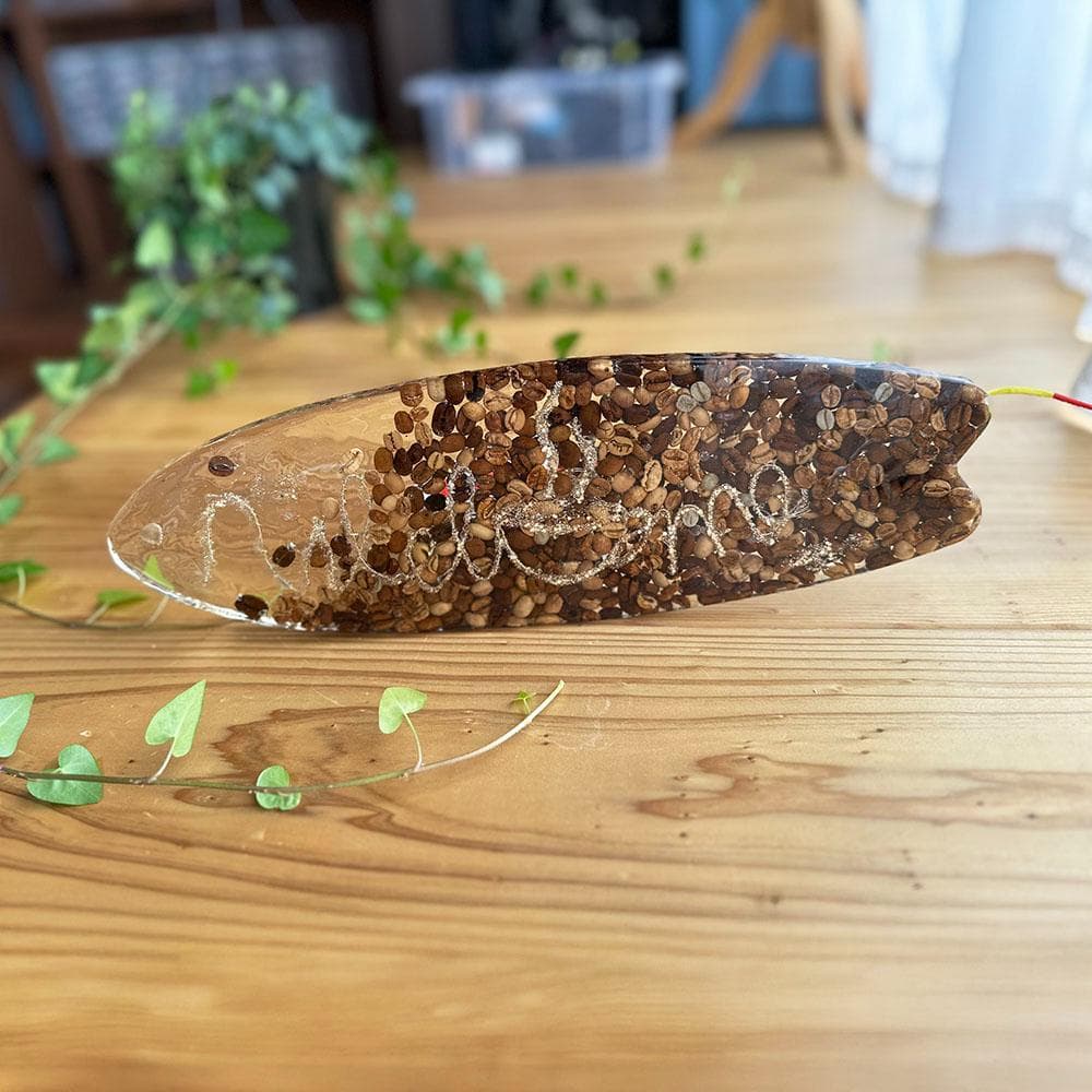 サーフボード型ウェルカムボード LED付き