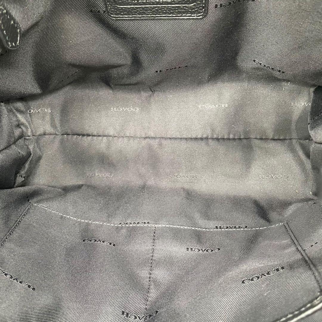 美品 4884 COACH コーチ 2way トートバッグ レザー ブラック