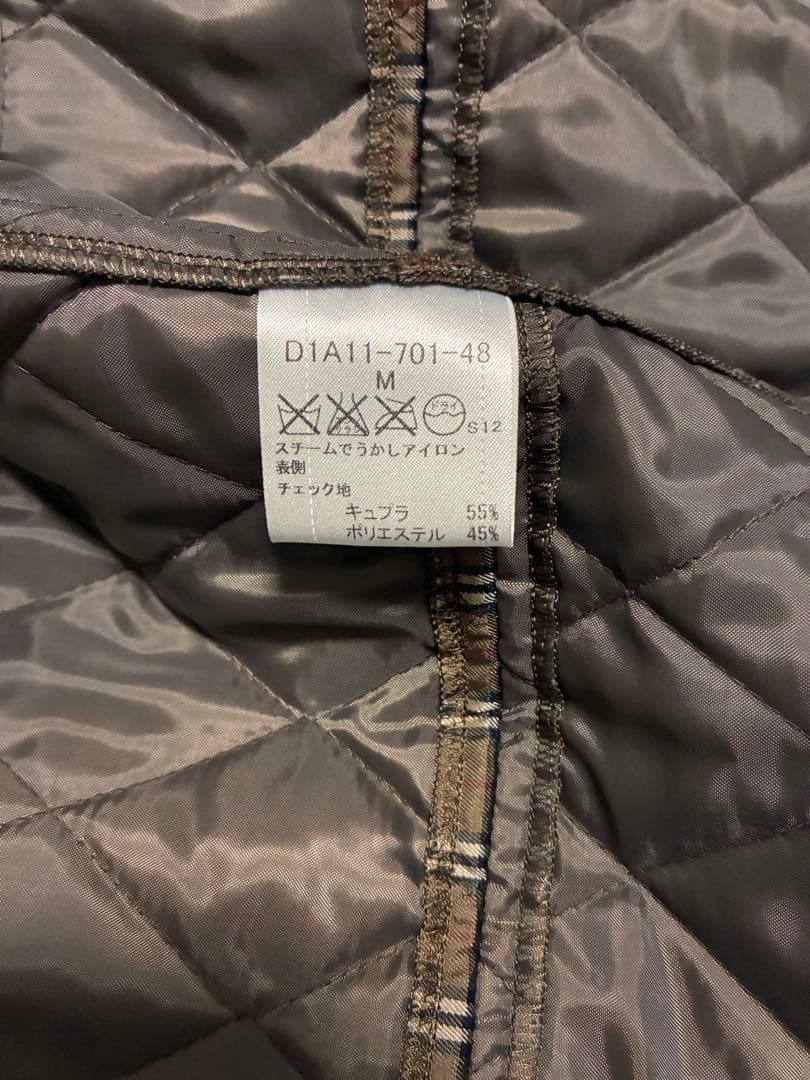 バーバリーブラックレーベル　トレンチコート　ライナー付き　ベルト付き　Mサイズ