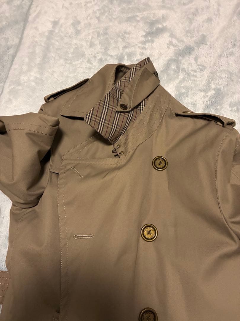 バーバリーブラックレーベル　トレンチコート　ライナー付き　ベルト付き　Mサイズ