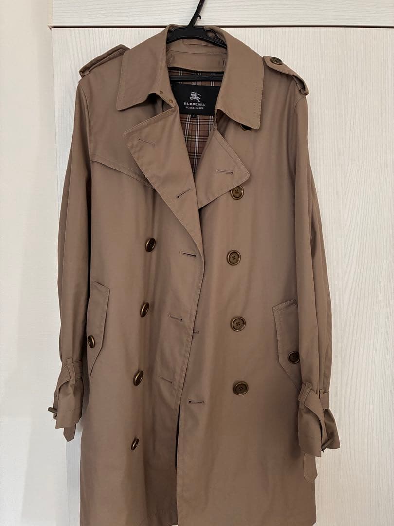 バーバリーブラックレーベル　トレンチコート　ライナー付き　ベルト付き　Mサイズ