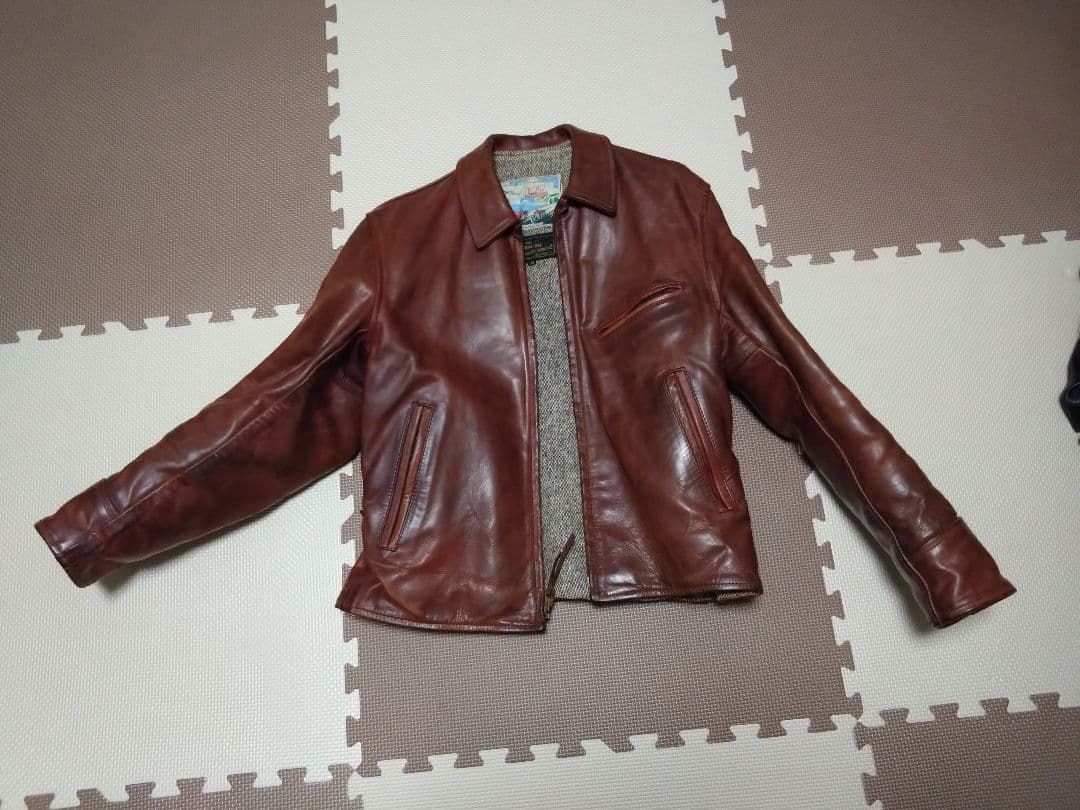 値下げ交渉可　エアロレザー　サイズ38　ライダースジャケット