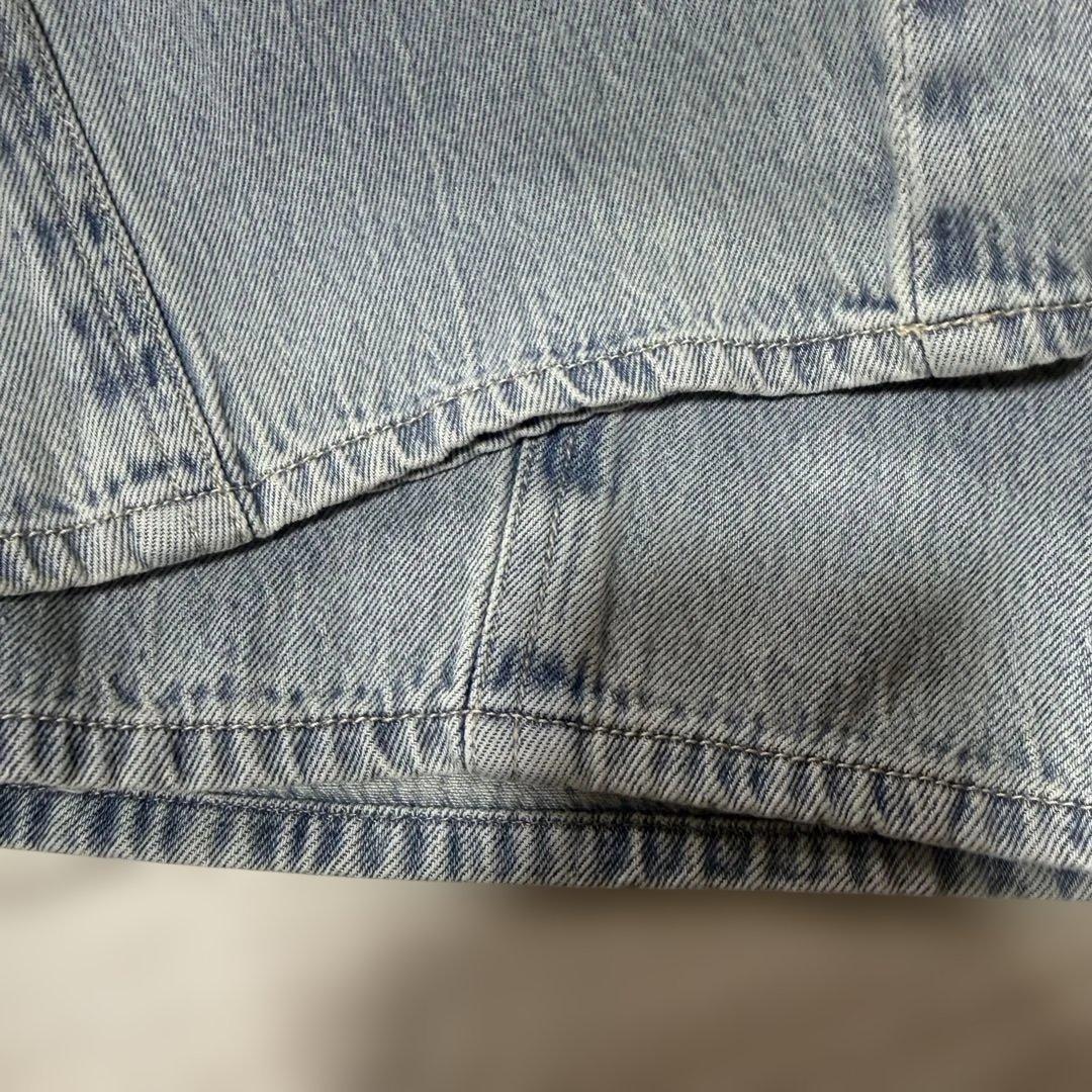 ふく 新品タグ付 BEARDSLEY ビアズリー ラップ風デニム