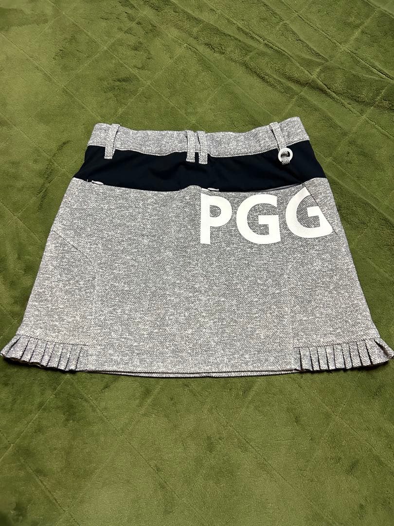 PGG レディース ゴルフ スカート グレー