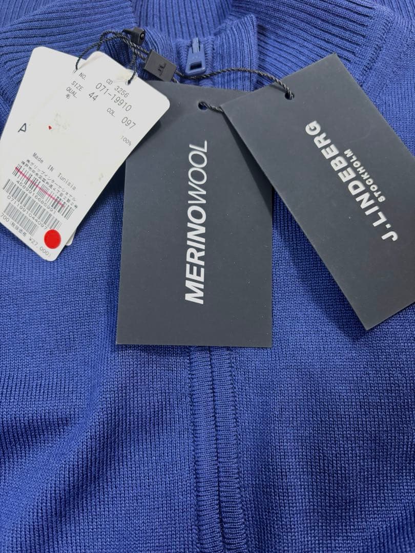 ★新品 J.LINDEBERG ゴルフセーター モックネック ハーフジップアップ