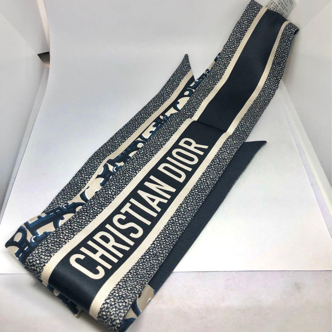 CHRISTIAN DIOR ミッツァ スカーフ オブリーク シルク100