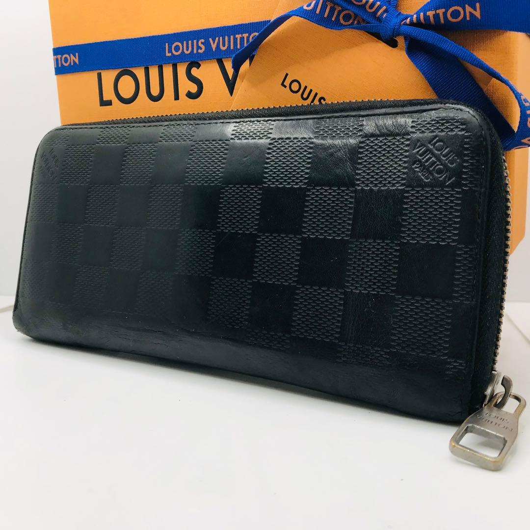 ルイヴィトン✨ダミエ アンフィニ ジッピーウォレット ヴェルティカル ブラック