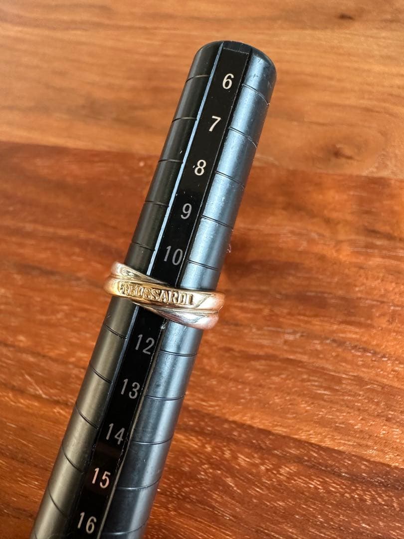 TRUSSARDIトラサルディ コンビリング　指輪　K18 SV925