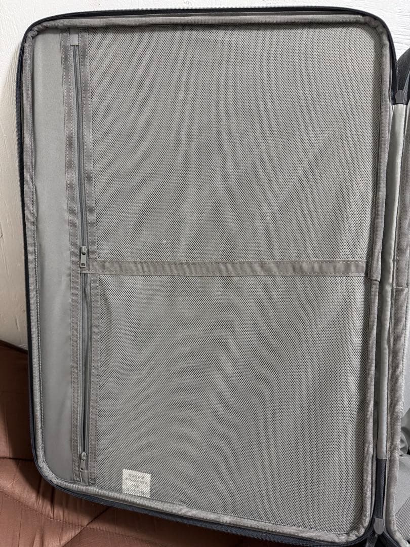 【廃盤品】無印良品 ソフトキャリーケース Lサイズ グレー　説明書と鍵、カバー付