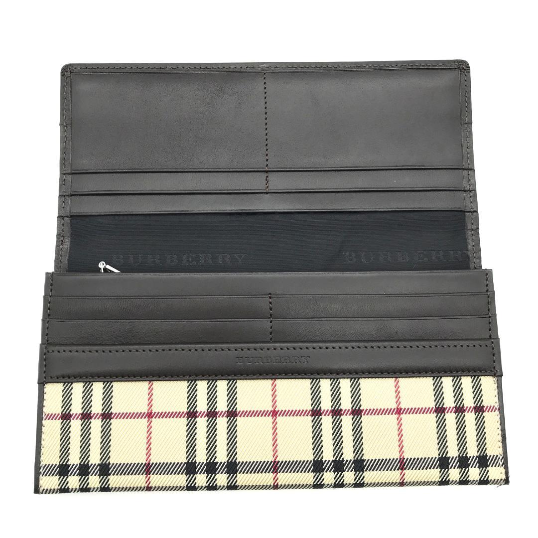 【未使用品】BURBERRY バーバリー ノバチェック 二つ折り 長財布
