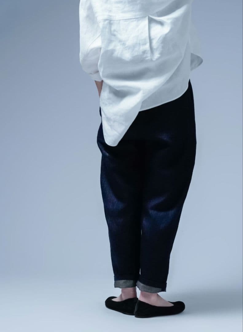 wafu.【リネンデニム】みんな大好き 一番使いやすいシルエットのデニムパンツ