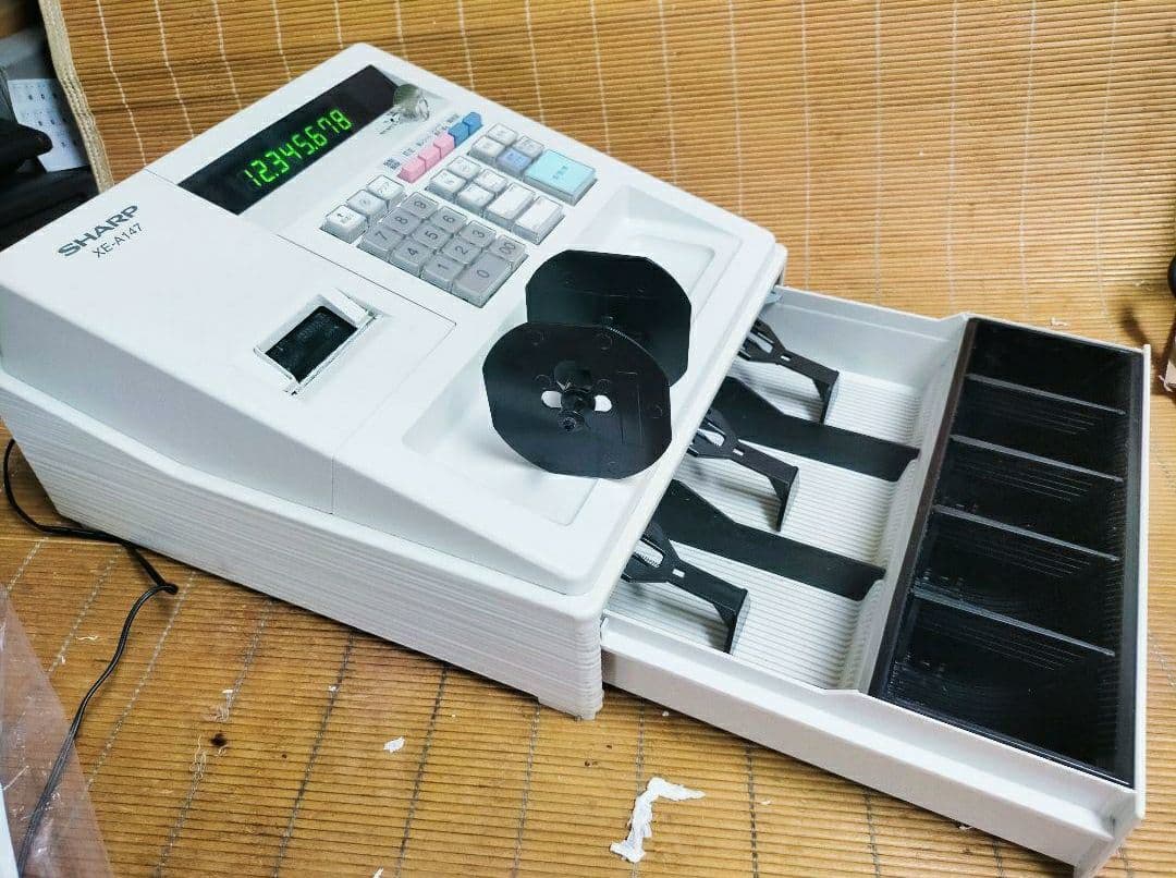 シャープレジスター　XE-A147　PC連携売上管理フル設定無料　844812